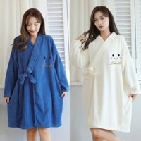 Alj Hàng Mới Về Tóc Thẳng Bán Khăn Tắm Người Lớn Áo choàng Tắm Nữ Có Thể Mặc Có Thể Quấn Dày Thấm Hút Nước Nữ Sinh Mùa Thu Đông Mềm Mại Nhanh @ -