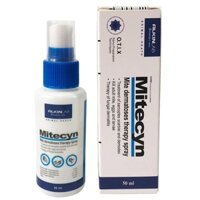 Alkin Mitecyn - Thuốc xịt trị viêm da, nấm, ghẻ cho chó mèo 50ml