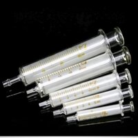 All size 1ml to 100ml Lab Disposable Glass injection syringe Glass Liquid Syringe transfer pipette