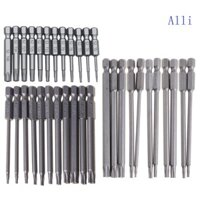 Alli 11 12 Chiếc Tamper Proof An Ninh Mũi Khoan Bộ Torx Tua Vít Flat Cho Đầu 1 4 Hex Bits Driver