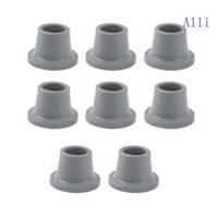 Alli Bộ 8 Mũ Trượt Chân Cao Su Màu Xám Có Chân Đế Rộng Cho Ghế Tắm