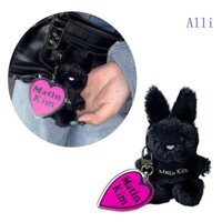 Alli Dễ Thương Thỏ Đen Mặt Dây Chuyền Hoạt Hình Thỏ Túi Charm Thỏ Hình Thỏ Móc Khóa Phụ Kiện Sang Trọng Động Vật Móc Khóa Trang Trí
