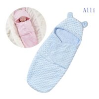 Alli Snug Chăn Sơ Sinh Ấm Áp Hai Lớp Lông Cừu Chăn Cho Bé Túi Ngủ Sơ Sinh Thoải Mái Cho Mùa Thu Đông