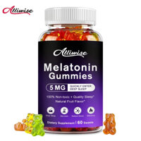Alliwise Kẹo Ngủ Melatonin 5mg Chứa Vitamin B6 Cải Thiện Chất Lượng Giấc Ngủ & Giảm Căng Thẳng
