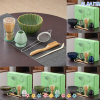 Alma1 6 Cái / bộ Máy Đánh Bột Matcha Nhật Bản, Bộ Thìa Trà Gốm Sứ Mịn, Bát WithTeaspoon Chất Lượng Cao Retro Bộ Trà Bộ Phụ Kiện