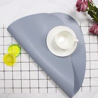 Almohadillas De Cuero Creativas Nórdicas Dinette Estera Tam Giác Almohadillas Elípticas Impermeables Aceite Aislado Mesa Thuộc Manteles Taza Posavasos