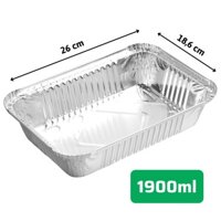 ⚡️Loại 𝟭𝟵𝟬𝟬ml⚡️Set 𝟱𝟬 Hộp Giấy Bạc - Hộp Nhôm dùng một lần
