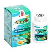 Aloes+ 3 in 1 Aloe Vera UBB 60 viên - Viên uống đẹp da, giảm rụng tóc