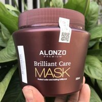 Alonzo - Kem hấp chăm sóc tóc nhuộm Brilliant Care Treatment 500ml | New 2024