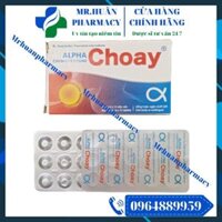 Alpha Choay (Hộp 2 vỉ x 15 viên) – Thuốc chống viêm, chống phù nề dạng men