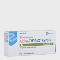 Alpha-Chymotrypsin Tab 4200IU (Hộp 2 vỉ x 10 viên)