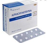 Alphachymotrypsin 4200UI DONAIPHARM trị phù nề sau chấn thương (Hộp 20 vỉ x 10 viên)