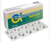 Alphachymotrypsin BVP 8400 BV Pharma (Chymotryspin) – Điều trị các trường hợp viêm sưng, phù nề do áp xe, loét (Hộp 2 vỉ x 10 viên)