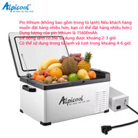 Alpicool freezer Tủ Lạnh Mini 12V/24V/220V Tủ Lạnh Di Động Tủ Lạnh Ô Tô Tủ Lạnh Mini Máy Làm Lạnh Lạnh -20~20°C（±5）