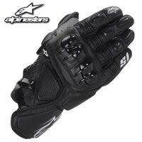 Alpinestars S1 Găng Tay Đua Xe Máy Đua Da Full Ngón Tay Dạo Phố Găng Tay Xe Máy Đi Da Găng Tay