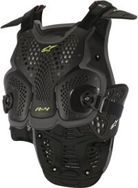 Alpinestars unisex-adult A-4 Chest Protector Black/Anthracite Xs/Sm (Multi, one_size) - 6701517-104-XS/S