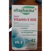 Altapharma Vitamin E 600 hộp 42 viên 30g