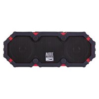 Altec Lansing Mini Lifejacket 3 Portable 100-Foot Range Weatherproof Bluetooth Speaker, iMW478, Red (Renewed)