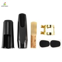 Alto Sax Saxophone Miệng Nhựa Có Nắp Khóa Kim Loại Miệng Miếng Dán Miếng Lót Đệm