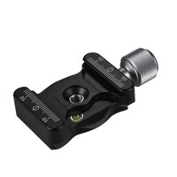 Aluminium Alloy Quick Release Clamp with 1/4 & 3/8 Inch Screw Mount Bubble Level for Ballhead Tripods Camera Accessories for Arca Swiss Benro Acratech Kirk Wimberley Gitzo Manfrotto RRS QR Plate