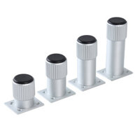 Aluminum Alloy Cabinet Feet Adjustable Furniture Foot Bed Cabinet Legs Coffee Table Fixed Feet
