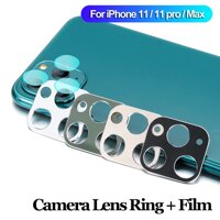 Aluminum Bumper Screen Protectors Frame Case Tempered Glass Film Metal Protective Ring Camera Lens Protector