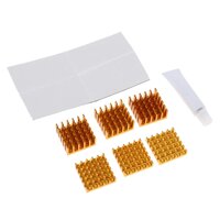 Aluminum Heat Sink Kit, CPU GPU VGA RAM LED IC Chip Heatsink Cooler Set 20 Pieces