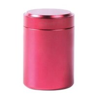 Aluminum Sugar  Tin Jar Candy Sealed   Box - Red