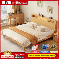 ALVIN Giường Ngủ Giường Pallet Gỗ Thông Mới Đẹp Chất Lượng gỗ thật 100%1m8/1m5/1m2