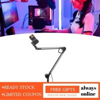 Alwaysonline Boom ARM với Kẹp bàn chân đế micrô ánh sáng RGB và các đầu nối 3/8 5/8