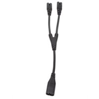 Alwaysonline Dây nguồn IEC320 C8 đến Dual C7 Cáp 1 trong 2 ra AC 0,98ftCHU