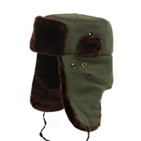 Ấm Áp Ông Già Mũ Bảo Vệ Tai Đi Xe Đạp Trung Niên Người Cao Tuổi Lôi Phong Mũ Mùa Đông Mũ Cotton Nam Quân Đội Mũ Dày Mùa Đông