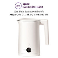Ấm bình đun nước siêu tốc Xiaomi Mijia Gen 2 1.5L MJHWSH03YM có màn hình báo nhiệt độ