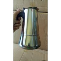 ẤM CÀ PHÊ INOX 450ml LOẠI TỐT - BÌNH CAFE KIỂU Ý MOKAPOT 9 CUP kiểu dáng đẹp mắt