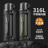 Ấm cách nhiệt 3000ml, ấm cách nhiệt đường kính lớn, ấm cách nhiệt đường kính rộng, nắp cốc kháng khuẩn 316