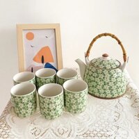 Ấm cầm xà, ấm đơn, Bộ trà gốm sứ dung tích lớn, ấm pha trà có lưới lọc, ấm nhà hàng, phục vụ bữa sáng