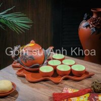 Ấm chén Bát Tràng, Bình Trà Ấm pha trà Gốm sứ Bát Tràng Tổng hợp mẫu ấm chén tử sa cực sang chảnh Gomsudecor21