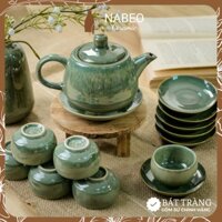 Ấm Chén Bát Tràng Hỏa Biến Men Thiên Thanh - Gốm Sứ Bát Tràng Cao Cấp - Ấm Chén Đẹp Nhiều Mẫu Mã