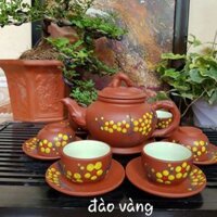 Ấm  chén đất  đỏ  Bát Tràng