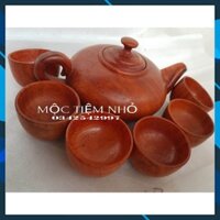 Ấm chén gỗ hương - Bộ ấm trà gỗ