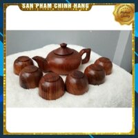 Ấm chén gỗ hương - Bộ ấm trà gỗ