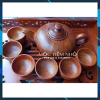 Ấm chén gỗ hương - Bộ ấm trà gỗ