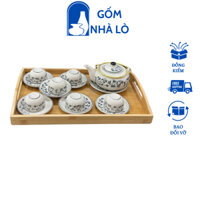 Ấm Chén Pha Chè, Ấm chén Gốm Sứ Bát Tràng, Ấm chén uống trà, ấm chén tử sa Gốm Nhà Lò