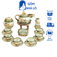 Ấm Chén Pha Chè, Ấm chén Gốm Sứ Bát Tràng, Ấm chén uống trà, ấm chén tử sa Gốm Nhà Lò
