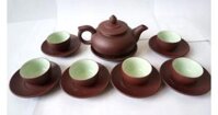 Ấm chén tử sa màu đất nung AC12