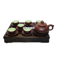 Ấm chén tử sa màu nâu Bát Tràng