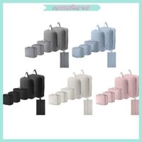 Ấm cúng 6 Cái Tiện Lợi Tổ Chức Hành Lý Bộ Thực Tế Nylon Đóng Gói Khối Túi Hiệu Quả Tổ Chức Hành Lý Túi