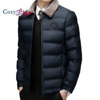 Ấm cúng lên Nam Áo khoác mùa đông dày Quilted Puffer Áo khoác ấm áp Parka