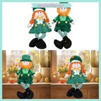 Ấm cúng Ngày Patricks Lùn Gnome Ireland Leprechaun Trang trí Búp bê vô danh chân dài