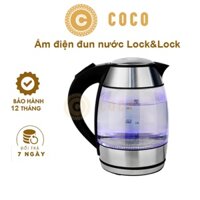 Ấm Điện Đun Nước Bằng Thủy Tinh  Lock&Lock 1850 W  Dung tích 1.8 l  Bảo Hành 12 Tháng -Coco